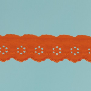 Tira bordada Naranja (4 cm)