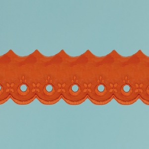 Tira bordada Naranja (4.5 cm)