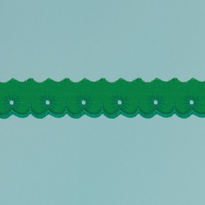 Tira bordada Verde (2,5 cm)