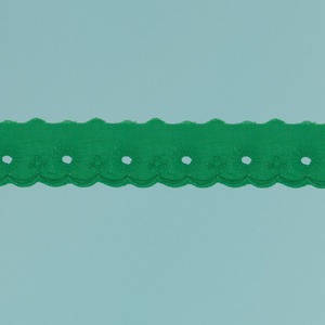 Tira bordada Verde (2,5 cm)