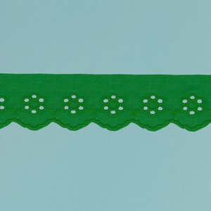 Tira bordada Verde (4 cm)