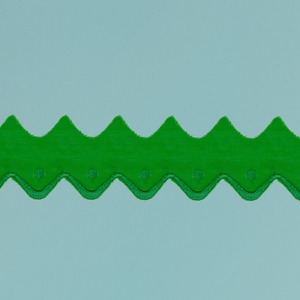 Tira bordada Verde (3 cm)