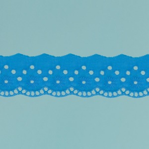 Tira bordada Turquesa (4 cm)