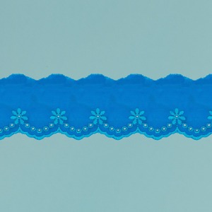 Tira bordada Turquesa (4 cm)