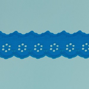 Tira bordada Turquesa (4 cm)