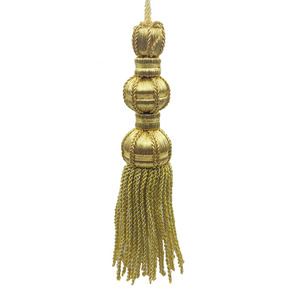 Borla de Glacé Dorada ( 12 cm)