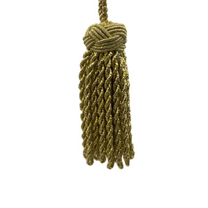 Borla de Glacé Dorada (7cm)