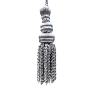 Borla de Glacé Plateada (11,5 cm)