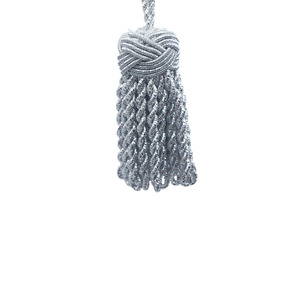 Borla de Glacé Plateada (5,5cm)