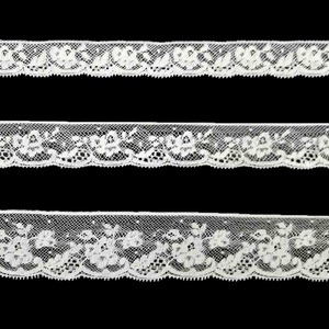 Encaje de Valencienne Blanco (1,5cm/2,3cm/3,5cm)