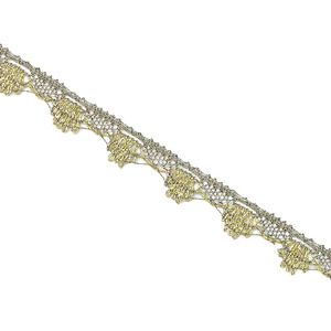 Encaje de Conchas Dorado Viejo (2,5cm)