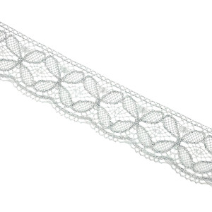 Encaje Plateado Puntilla (8,5cm)