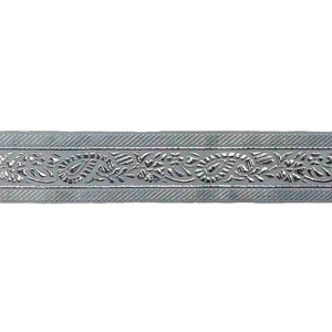 Galón Plateado (3,3cm) Pieza Completa