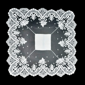Pañuelo de encaje blanco (41,5cm)
