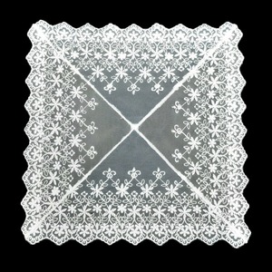 Pañuelo de Encaje Blanco (25cm)