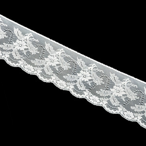 Encaje de Naylon blanco (8cm)