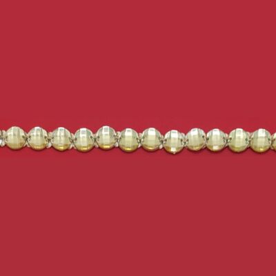 Pasamanería con strass dorado (1 cm)