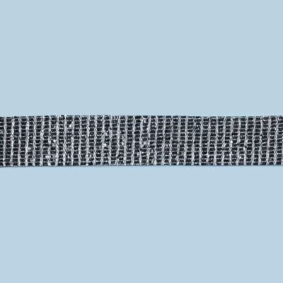 Pasamanería cinta negra brillante (2.5 cm)