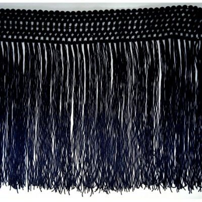 Fleco de seda negro (30cm)