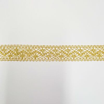 Encaje dorado entredos (2.5cm)
