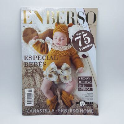 Revista para tejer ENBERSO Nº 7 especial para bebés,más de 75 prendas