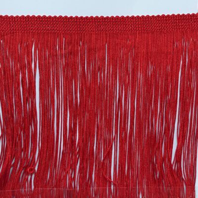 Fleco de seda rojo (20 cm)