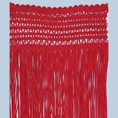 Fleco de seda rojo (60cm)
