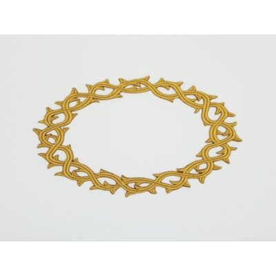 Corona de espinas bordada en oro (22,5x13cm)