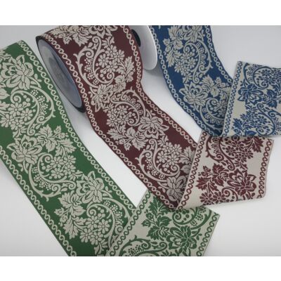 Cinta Jacquard bordada varios colores (10cm)