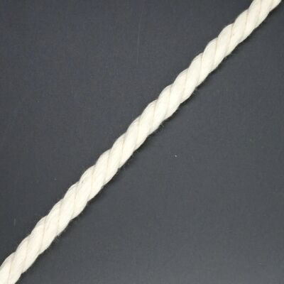 Cordón de algodón beige (0,8 cm)
