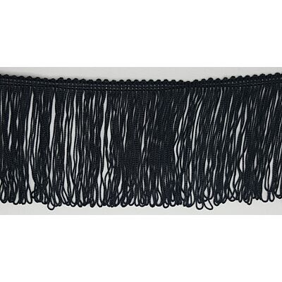 Fleco de seda  Negro doble (10 cm)
