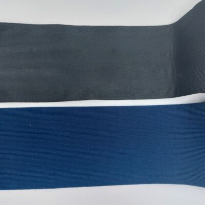 Cinta Bielástica ancha negro y azul (9.5 cm)