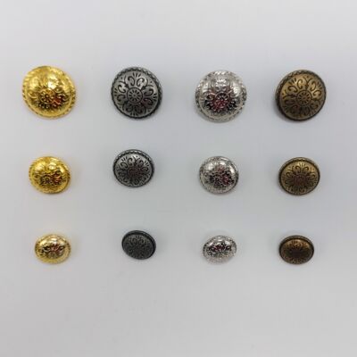 Botón joya metalizado varios colores (nº 28-32-40)